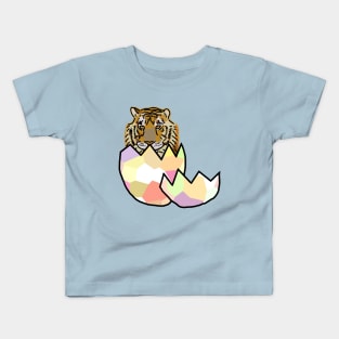 Tiger Hatching from Easter Egg Kids T-Shirt